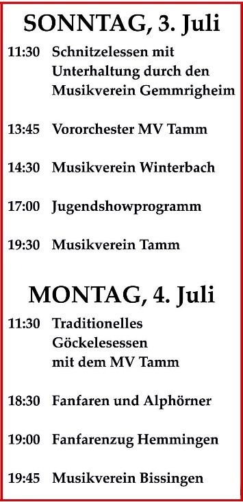 Musikfest 2011 Programm Teil 2