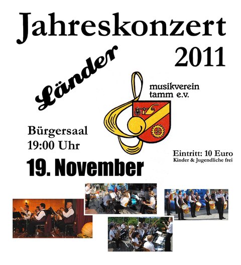 Plakat Jahreskonzert 2011