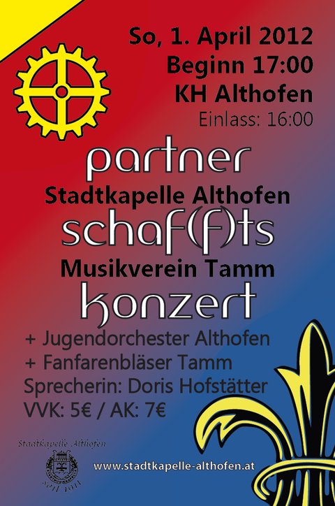 Plakat für Konzert in Althofen