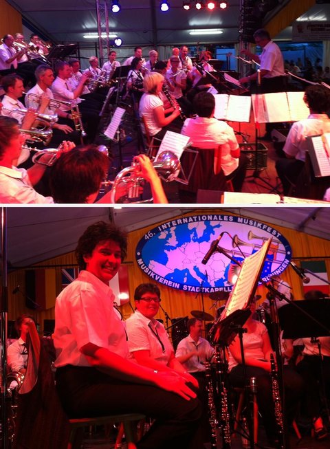 Orchester beim internationalen Musikfest Markgrönigen