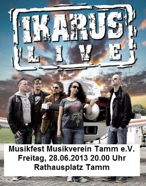 Plakat der Band Ikarus