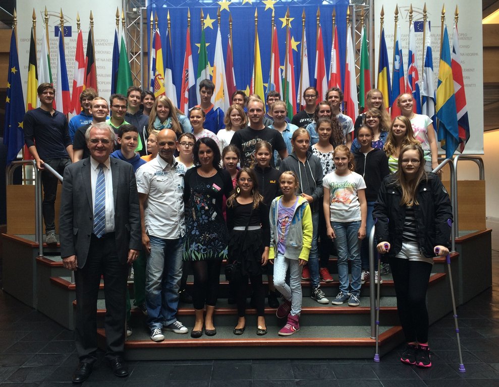 Jugendkapelle beim Europaparlament